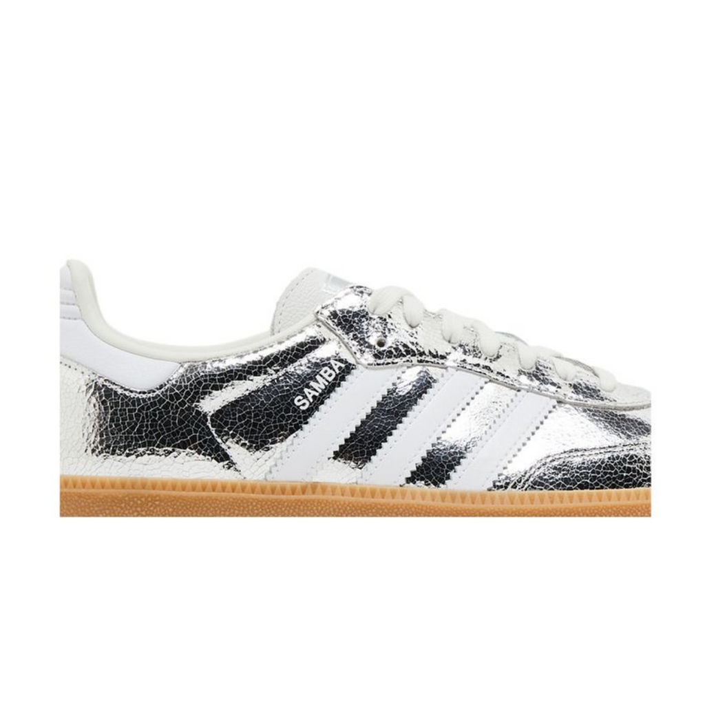 Adidas Samba OG "Silver Metallic Cracked Leather"
